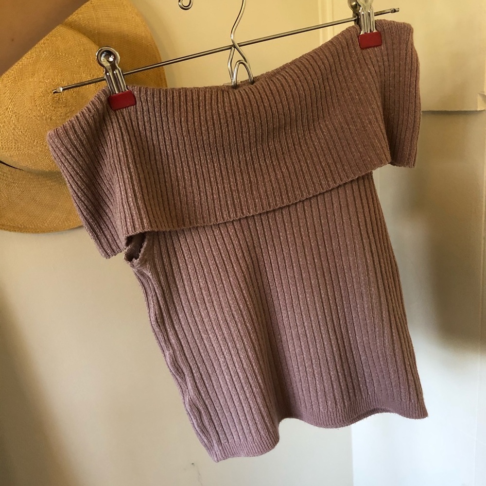 Blush off the shoulder top